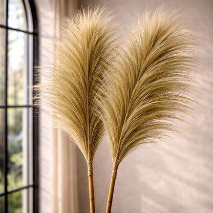 80” Oversized Bamboo Leaf Decor – Handmade Statement Piece